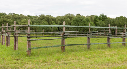 Fototapeta premium fence of wooden poles