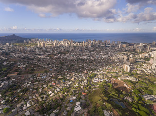 Aerial view of Honolulu Hawaii - 220594887