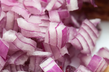 Chopped red onion
