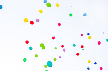 Texture a lot of balls in the sky