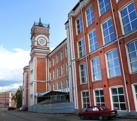 Photo of a super old factory in a Russian city