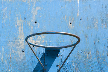 blue basketball ring