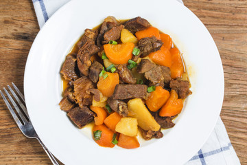 Braised beef brisket and carrot potatoes