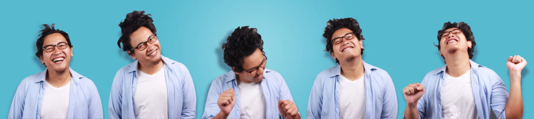 Young Man Dancing in Various Pose