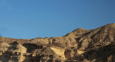 Egyptian Desert at the daytime And clear blue Sky