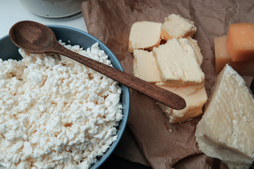 dairy products on the table
