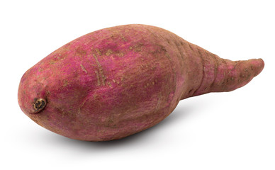 sweet potato isolated on white background. with clipping path