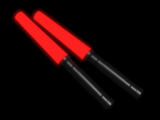 Airport wands 3d rendering