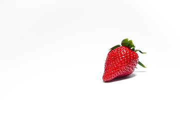 Strawberry on white background