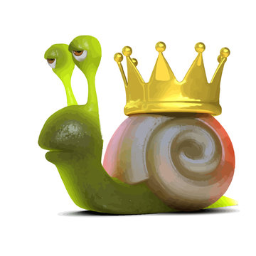 Vector 3d Snail king