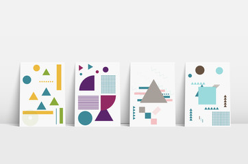 Bauhaus. Modern booklet template for brochure design. Modern design template. Corporate brochure design. 