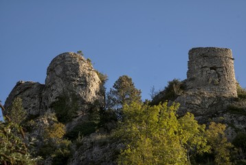 Fototapeta na wymiar Ruines au Caylar, Hérault, France
