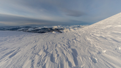 View towards the Trossachs from Ben Ledi, Scotland