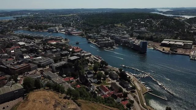 View over Tonsberg City -  Norways Oldest City - From The Viking Era