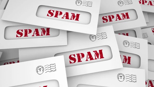 Spam Junk Mail Pile Unwanted Marketing Letters 3d Illustration