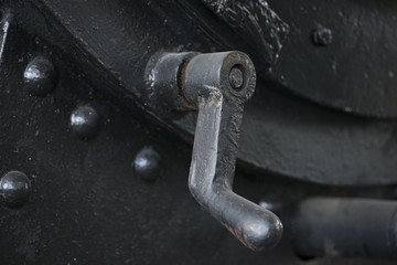 part of the railway abandoned steam locomotive depot rusty old remnants
