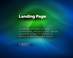 Neon glowing background for landing page