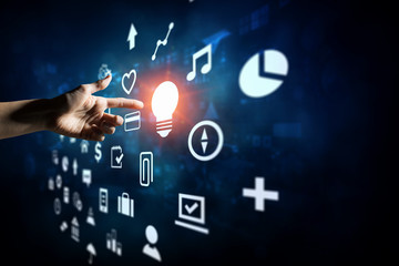 Fototapeta premium Bright idea for success