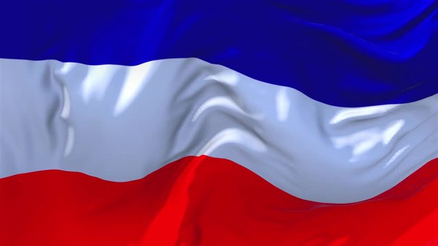 146. Los Altos Flag Waving in Wind Slow Motion Animation . 4K Realistic Fabric Texture Flag Smooth Blowing on a windy day Continuous Seamless Loop Background.