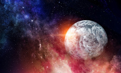 Obraz na płótnie Canvas Pluto planet. Mixed media