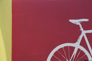Bicicletta sul muro