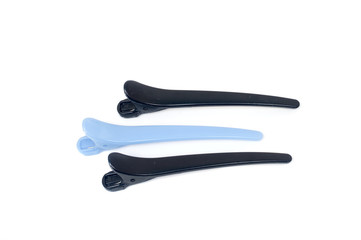 Women's  plastic hair clip isolated on white