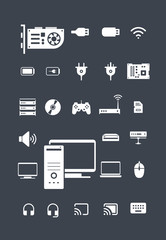 Computer Hardware Icon set