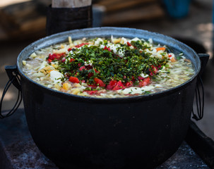 Fish soup Danube Delta