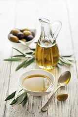 Fotobehang Olive oil © Dušan Zidar