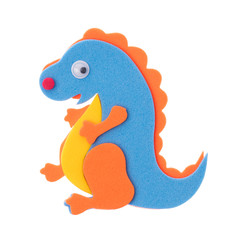 Cute animals eva foam for decoration isolated on white background.