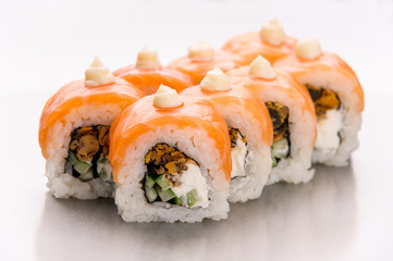 Appetizing shot of tasty rolls