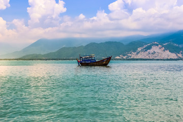 Tropical Landscape Transportation Boat Ocean Water Business Asia