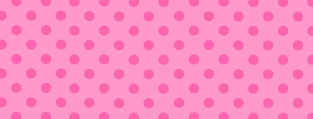 Pink Polka Dot Background - obrazy, fototapety, plakaty