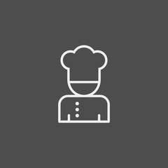Cook flat vector icon