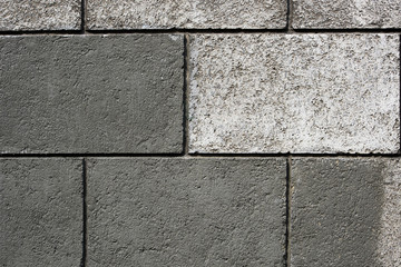 Black and white surface of stone blocks