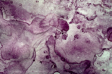 Abstract Textured Paper with Dark Pink Paint Stains - obrazy, fototapety, plakaty