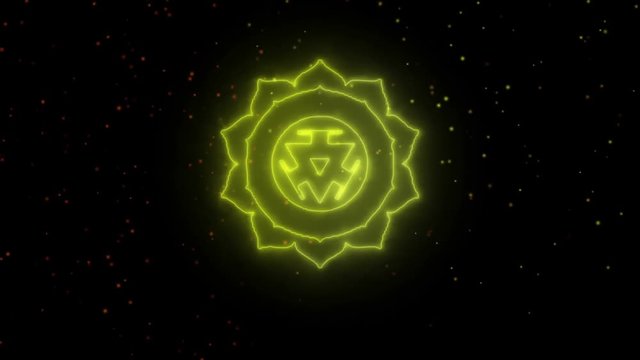 Color yoga chakra symbol, great for design, solar plexus chakra