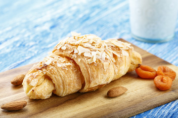fresh croissant breakfast