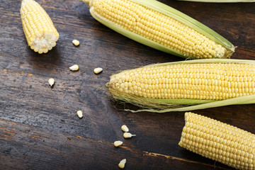 corn on the table