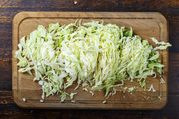 chopped chinese cabbage
