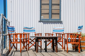 A great place to sit in the sun next to the Goolwa Jetty