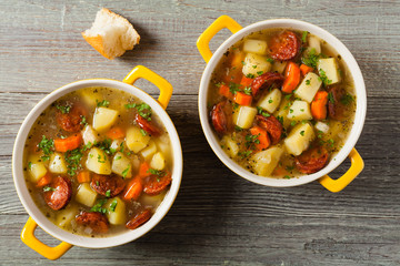 Traditional potato soup.