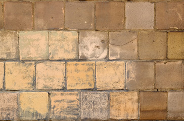 The texture of stone walls