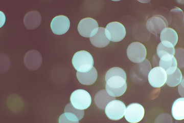 Vintage Color Bokeh Background. Defocused Abstract Soft Lights.