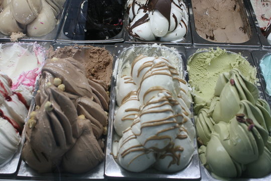 Eissorten, Eisdiele
