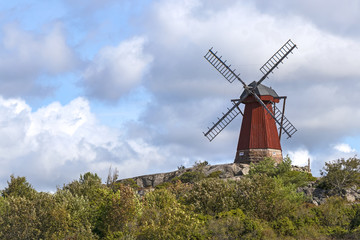 Traditional windmill, Sweden