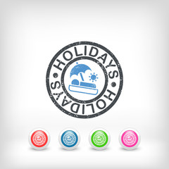 Holidays summer stamp grunge