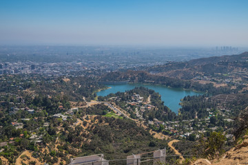 Lake Hollywood from the Hollywood sign
