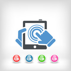 Vertical tablet touch