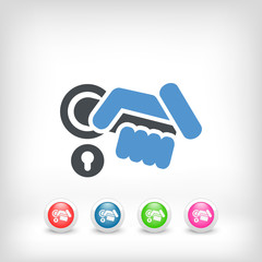 Access handle icon concept